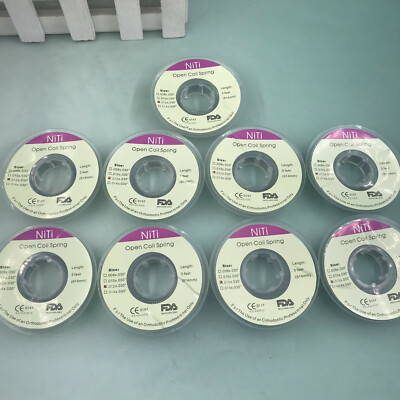 10Rolls Dental Orthodontic Niti Open Coil Spring Spool Dia.012 *030 '' inch 914mm