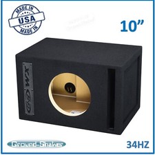 10" Single Ported / Vented Reinforced Sub Box Subwoofer Enclosure Ground Shaker