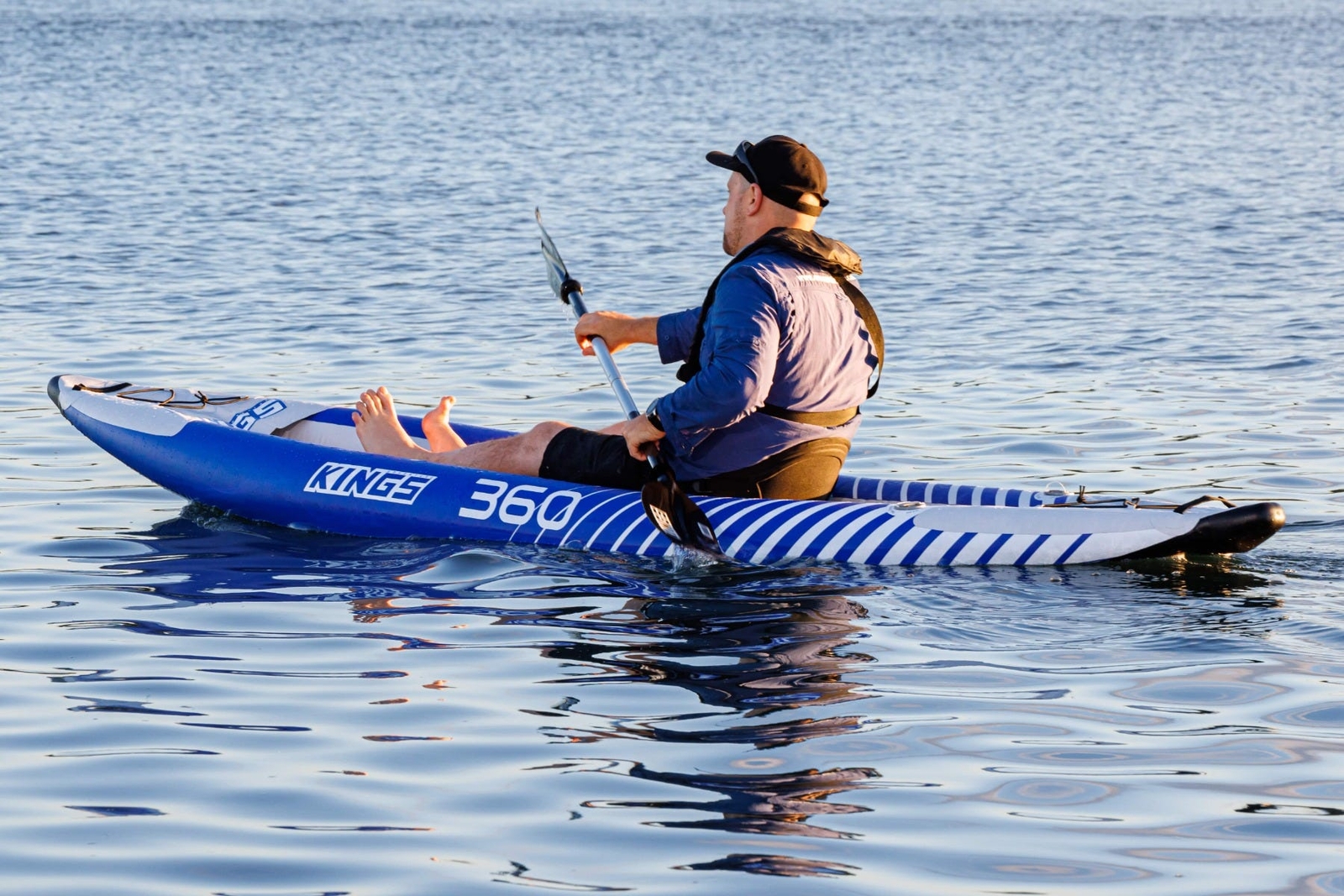 Adventure Kings 2 person Inflatable Kayak paddle and seat + Single