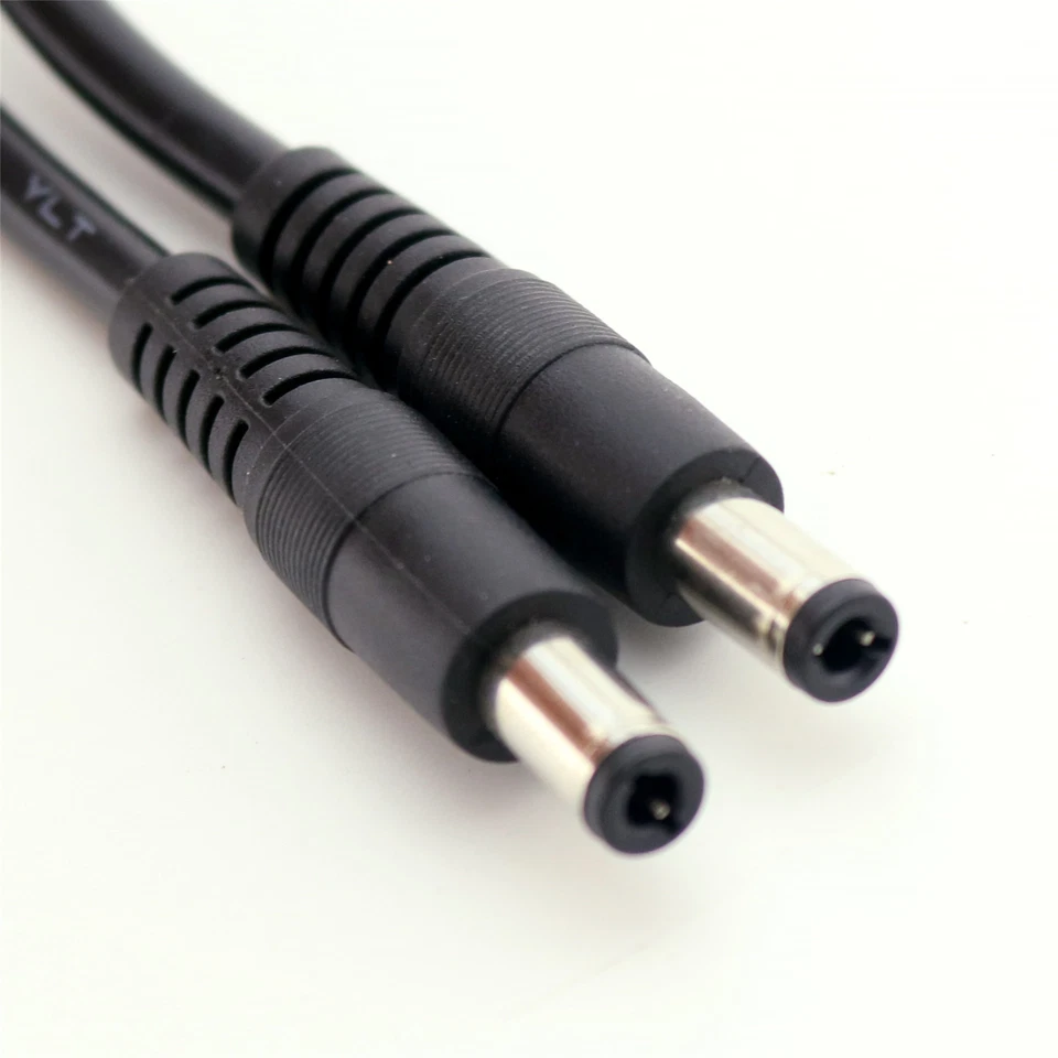 100x CCTV DC Power 5.5 x 2.5mm Male To Male Connector Extension Cable 50cm 18AWG - Image 3 of 4