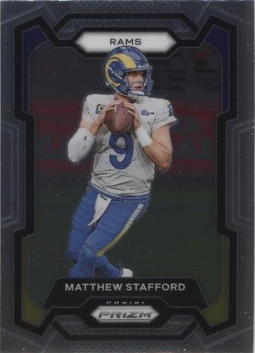 2025 Select Matthew Stafford Patch Auto Blue /149 Prizm LA Rams