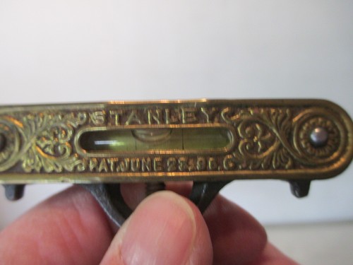 Antike Stanley Taschenwaage Patent 23. Juni 1896 Gusseisen Messing Schnur Schnur - Bild 2 von 4