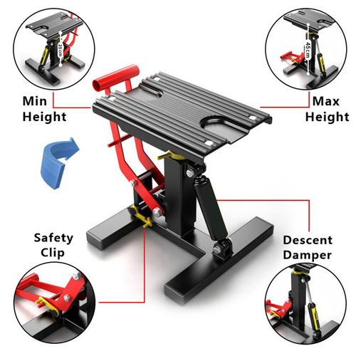 Adjustable Sports Motorbike Dirt Bike Motorcycle Lift Jack Stand with Damper - Picture 5 of 5