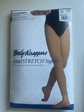 Body Wrappers SUN Tan C33 Children M/L 8-14 FOOTLESS Tights