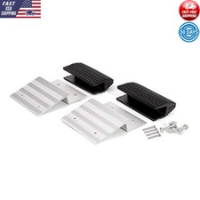 Truck Trailer Loading Ramp Kit 2x8 Lumber Aluminum Brackets Rubber Feet New