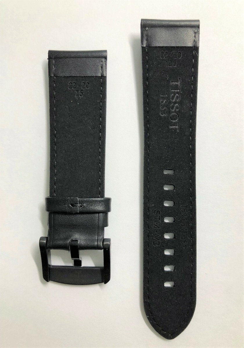 Original Tissot Chrono Model T116617A Black / Red Leather 22mm