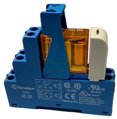 48.52.8.120.0060SPA, Finder, Interface Module,  DPDT 8A, 120V AC coil