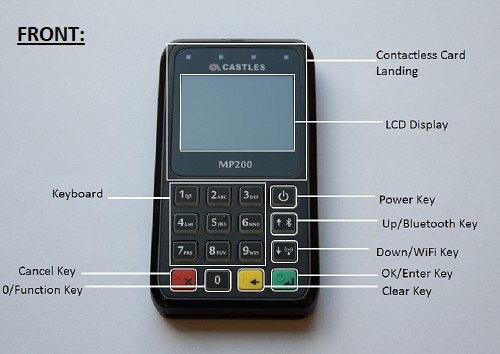Castles Technology MP200 EMV NFC Magstripe Credit Card