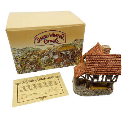 David Winter Little Market 1980 England John Hine LTD COA Original Box