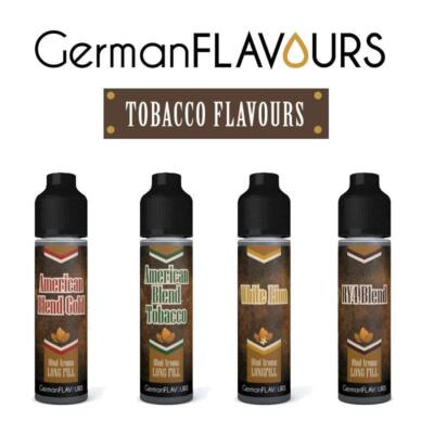 GermanFLAVOURS Tobacco - Longfill Aroma Shortfill American Blend Gold White Lion