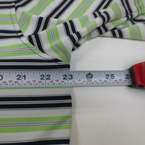 FootJoy Polo Shirt Large Mens L Striped Short Sleeve N F Embroidered Logo - Picture 9 of 10