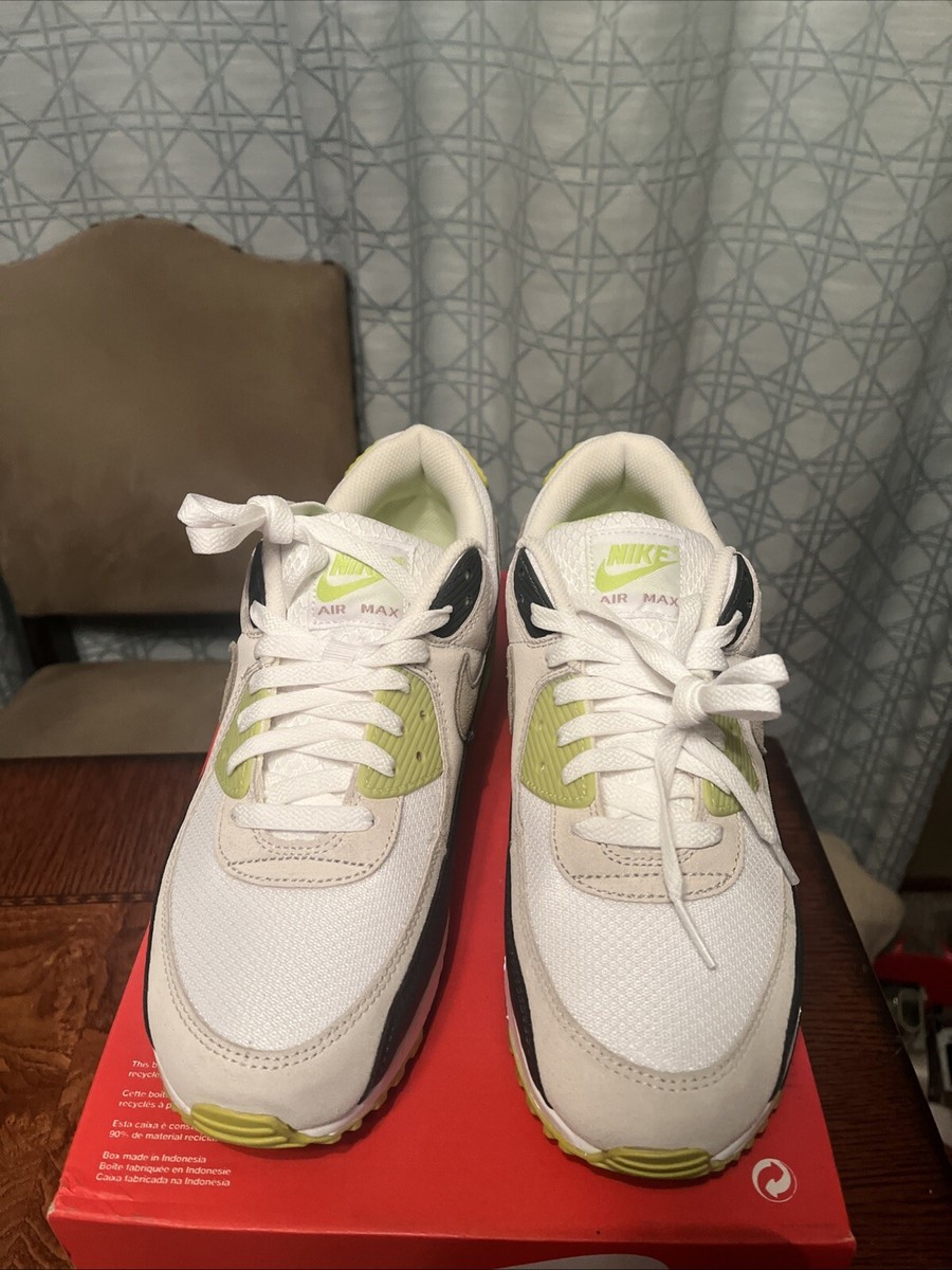 Nike Air Max 90 Cyber White/Cyber/Dark Smoke Grey/Khaki Men's