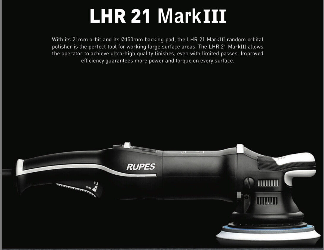 Rupes LHR21 MarkIII Big Foot 21mm Random Orbital Polisher-6 Inch  ** MODEL 2022*