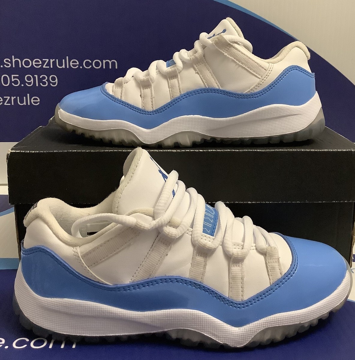 靴 NIKE AIR JORDAN 11 LOW UNIVERSITY BLUE NEW* MEN NIKE AIR JORDAN 11 CMFT LOW White / University Blue