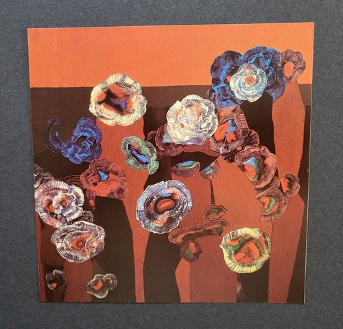 Max Ernst "Shell Flowers"  Mounted Offset Color Lithograph 1977 - Afbeelding 1 van 1