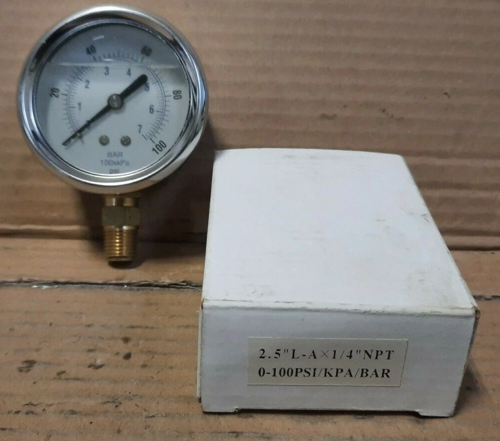 Pressure gauge sale stem