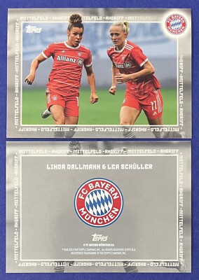 Linda Dallmann & Lea Schuller 2022-23 Topps Bayern Munich Womens Team Dual QTY