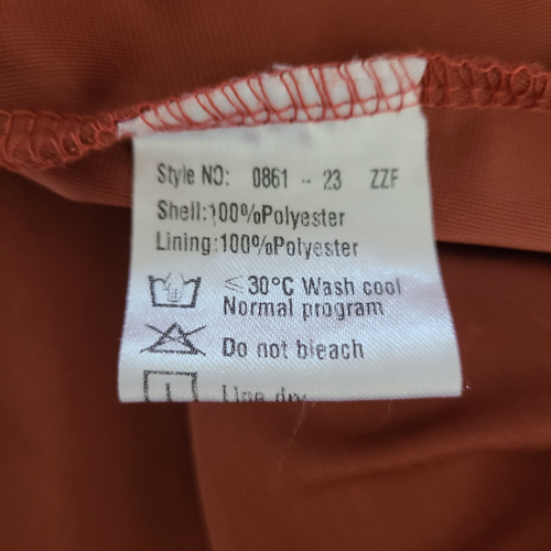 Ever Pretty Crushed Velvet Maxi Women's Dress SZ 10 / XL Whimsy Goth Orange Rust - Picture 11 of 12