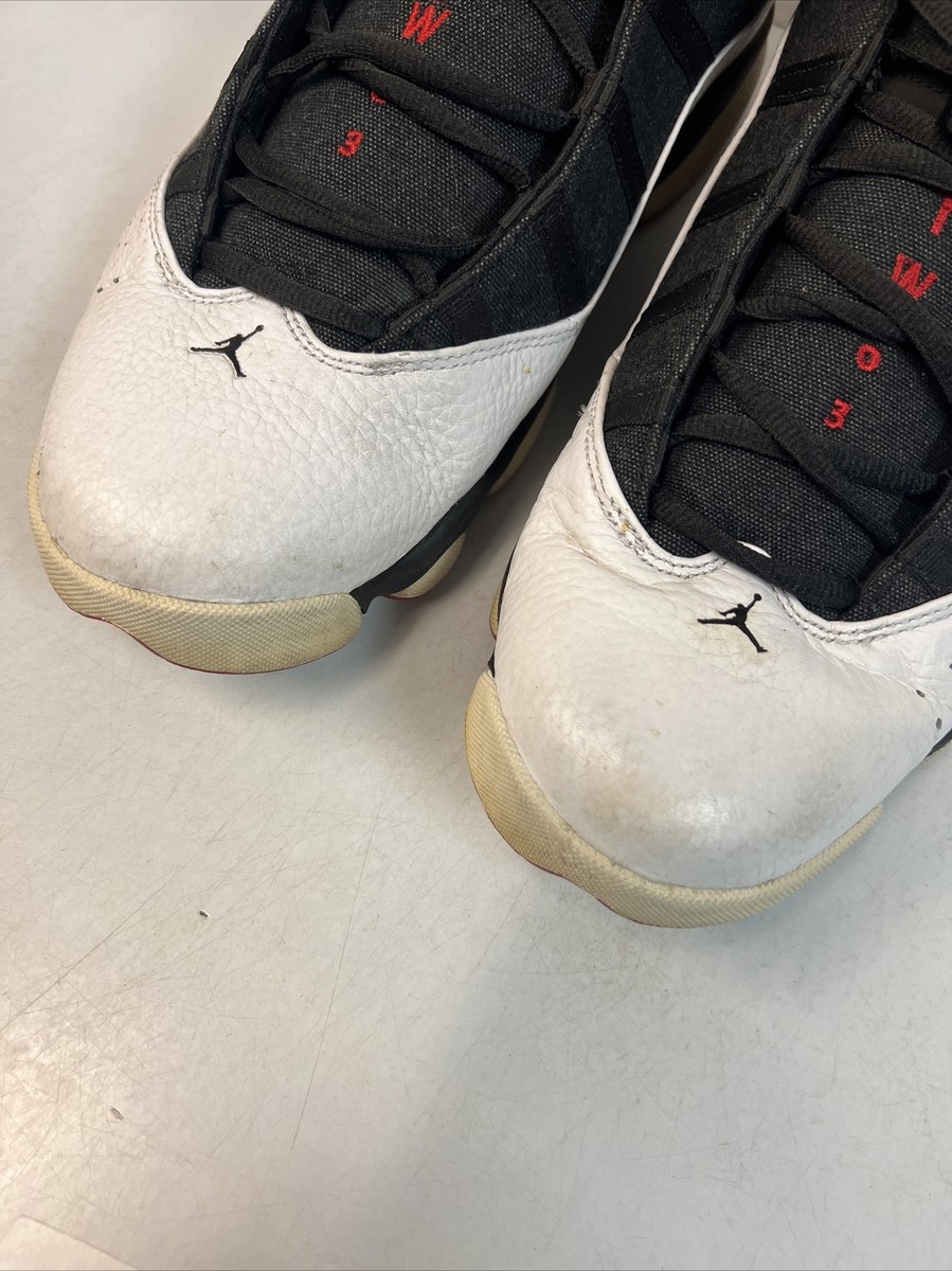 Jordan 6 Rings Black White Gym Red 2017 Size 11 Used 322992