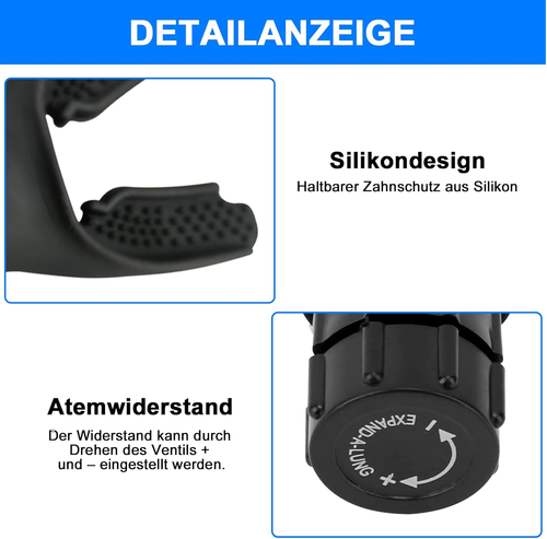 Lungentrainer, Atemübungstrainer, Breathing Trainer, Tragbares Atem-Fitness-Trai - Bild 3 von 12