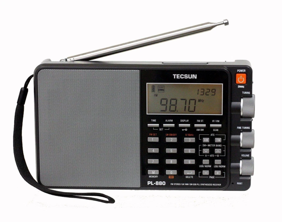Tecsun PL880 PLL Dual Conversion AM FM Shortwave Single Side Band Radio Receiver - Image 4 of 4