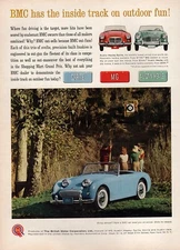 1961 Austin-Healey Bug-Eye Sprite Original Color Ad 