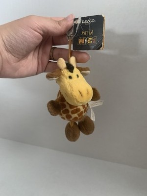 vintage Enesco Wild NICI Giraffe Plush Keychain