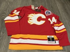Mitchell & Ness Calgary Flames Jersey 1989 Stanley Cup #14 Fleury Men’s Medium