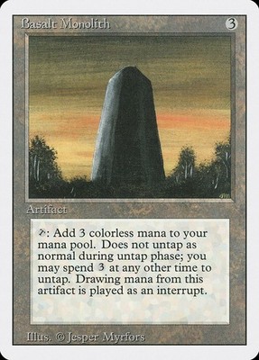 MTG Magic Basalt Monolith Revised Edition #235 NM