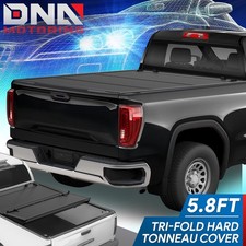 For 2015-2024 Silverado Sierra 1500 5.8' Low Profile Hard Tri-Fold Tonneau Cover