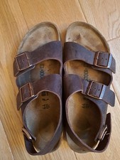 Birkenstock Milano Habana Oiled Leather Sandals Men’s 11 EU 44 narrow fit 