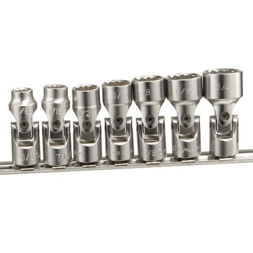 EMENTOL 7PCS 1/4" Drive Universal Joint Socket Set