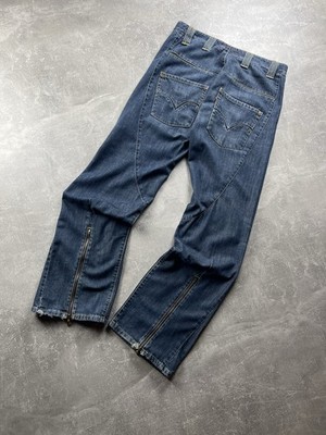 Vintage Levi's RED Experimental ENGNR Twisted Zip Leg Jeans W32 Rare Archive 00s