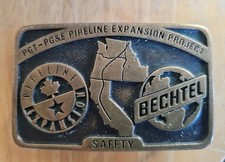 PGT-PG&E Pipeline Expansion Project BECHTEL Safety Award 1993 Belt Buckle