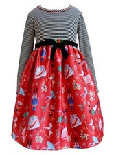 NEW Bonnie Jean GirlS Size 5 "RED BLACK NUTCRACKER BALLET" Christmas Dress NWT