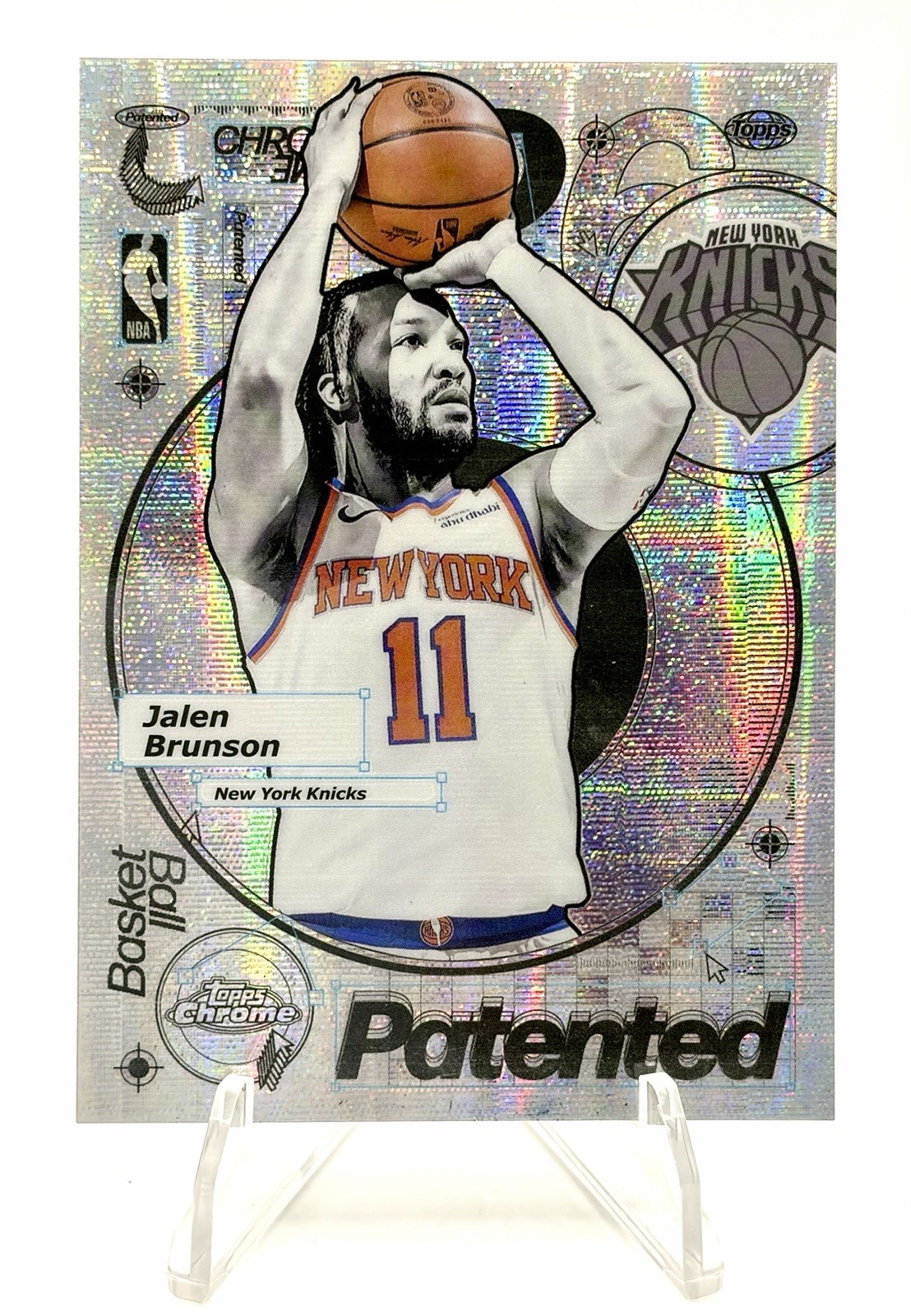 2025-26 Topps Chrome Jalen Brunson Patented SSP Case Hit Knicks