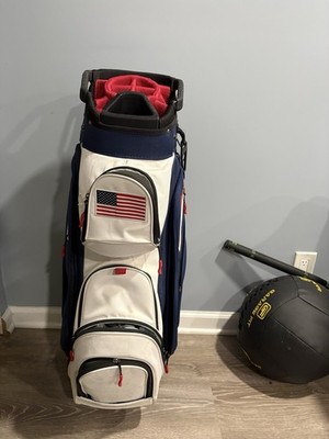 MAXFLI Honors+ Golf Bag 14-Way Divider Carry Handle Blue/White/Red P