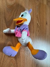 Disney Daisy Duck Ente Stofftier Pl&uuml;schtier Mattel ca. 23 cm vintage