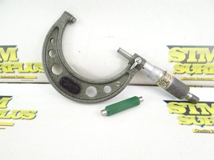 MITUTOYO OUTSIDE MICROMETER CARBIDE FACED 2"-3" X .0001" GRADS + 2" STANDARD