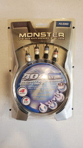4 Channel 4 Meter Monster Cable Performance Car 404XLN RCA