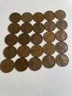 Roll 1920 D Lincoln Wheat Cents Penny in Good or Better Condition 50 Coins