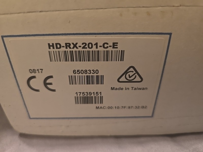 Crestron HD-RX-201-C-E HDMI CATx Multiformat Switch and Receiver