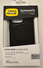 OtterBox Symmetry Series MagSafe Case for iPhone 15 Pro - BLACK. NEW 