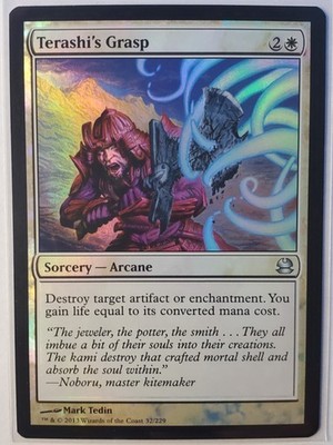1x Terashi's Grasp Modern Masters Foil - NM Condition