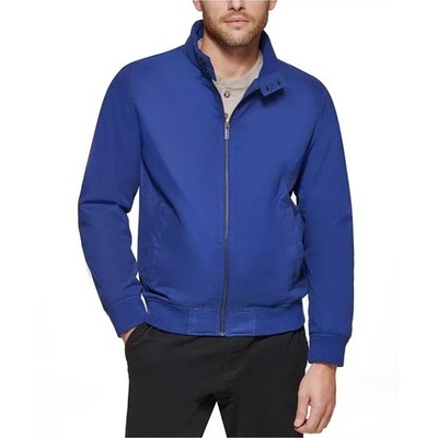 Club Room Men's Cobalt Blue Lightweight Water Resistant Bomber Jacket Size L