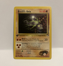 Pokémon TCG Brock's Onix 21/132 Gym Heroes Regular Rare Unlimited English 2000 on eBay
