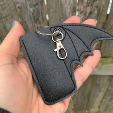 Fledermaus Schlüsselanhänger schwarz/silber...