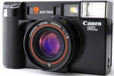 Near MINT Canon AF35ML Black Point Shoot 35mm Film Camera From JAPAN
