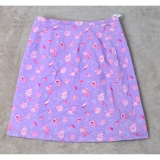 Vintage LILLY PULITZER Skirt Women's Size 6 Purple Seashells Shells AOP GOOD