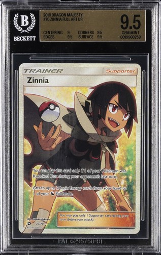 Zinnia graded BGS 9.5 for sale on eBay